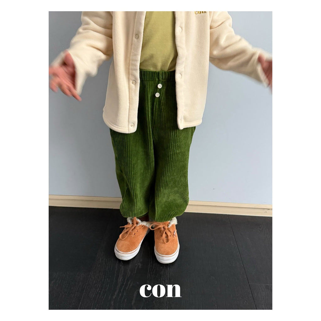 CON ゴム付きコーデュロイジョガーパンツ FREE 66-77cm