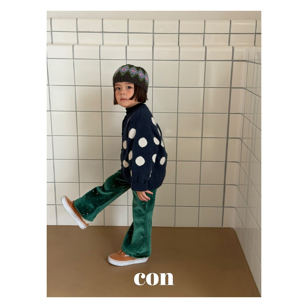 CON オーロラ起毛パンツ FREE 66-77cm