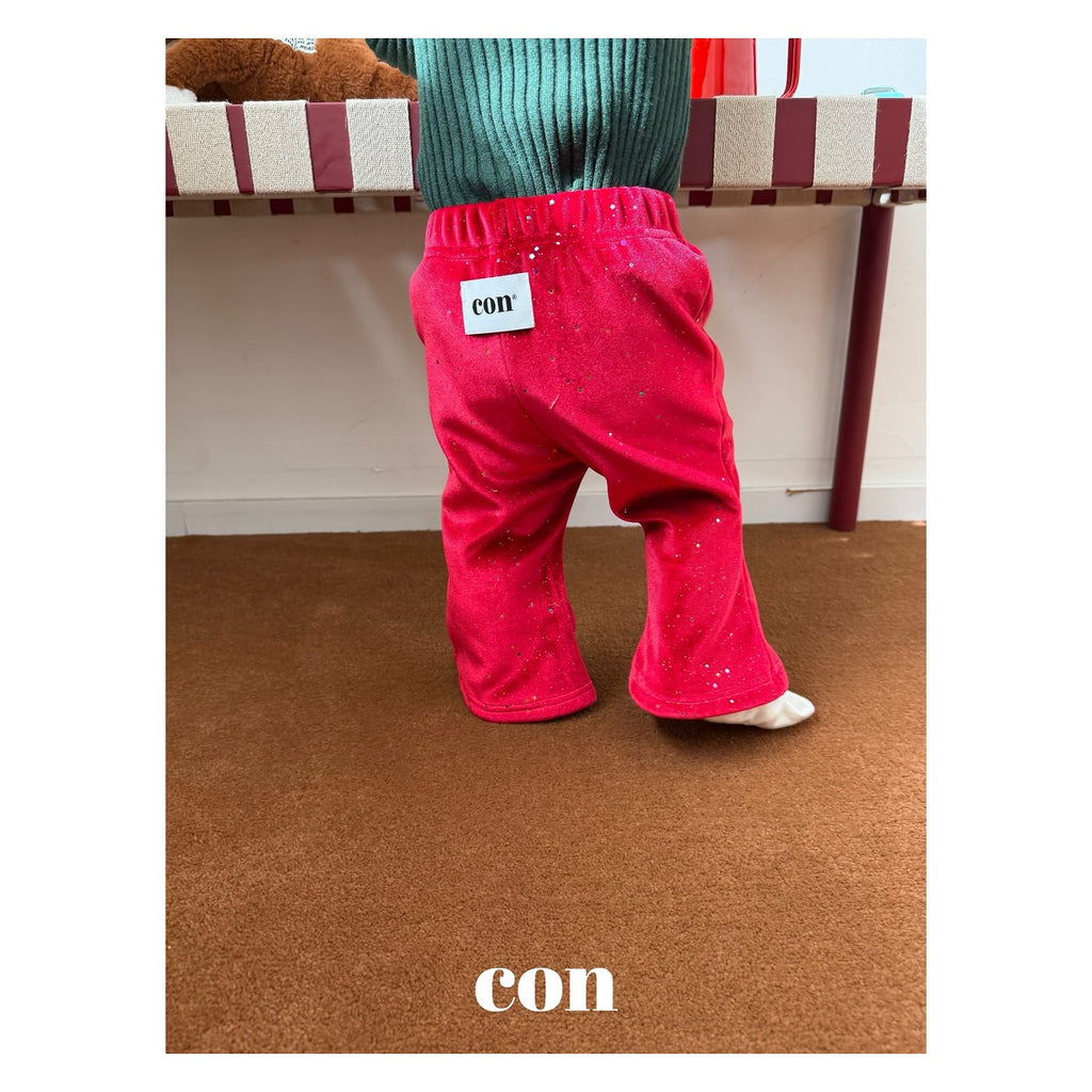 CON オーロラ起毛パンツ FREE 66-77cm