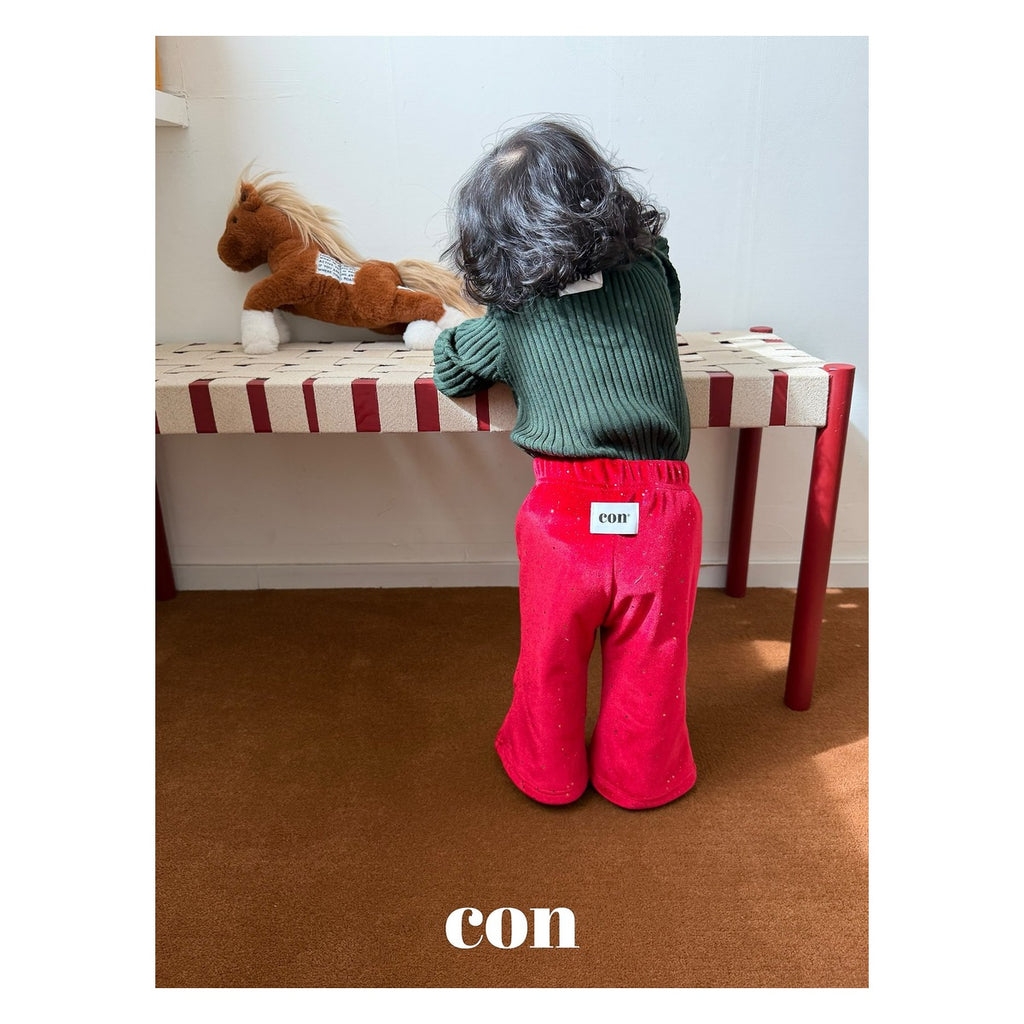 CON オーロラ起毛パンツ FREE 66-77cm