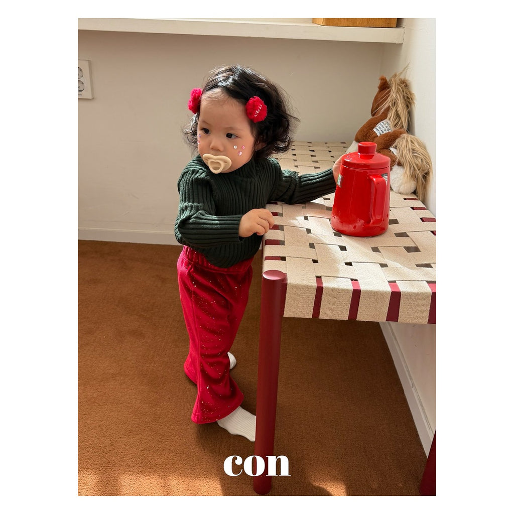 CON オーロラ起毛パンツ FREE 66-77cm