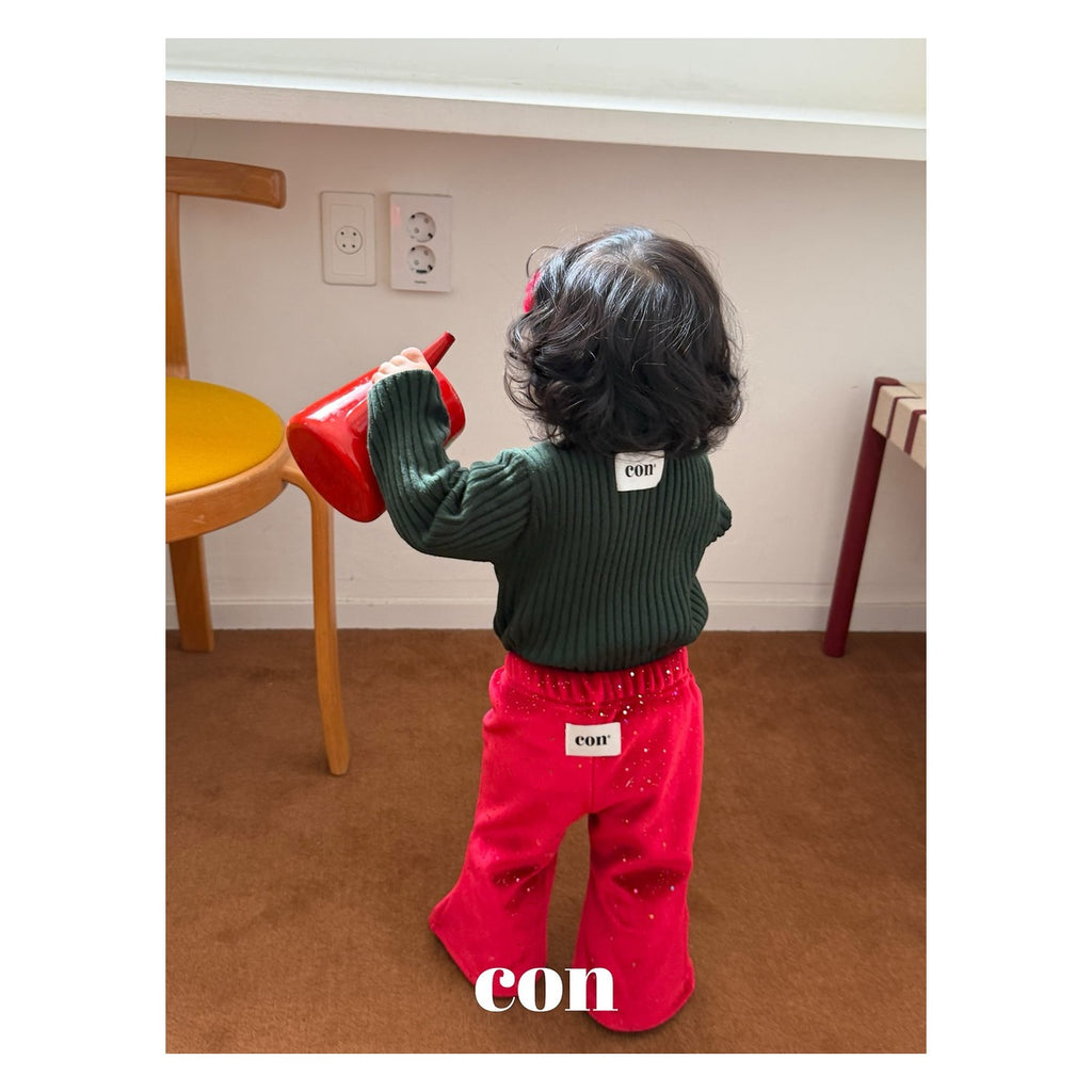 CON オーロラ起毛パンツ FREE 66-77cm