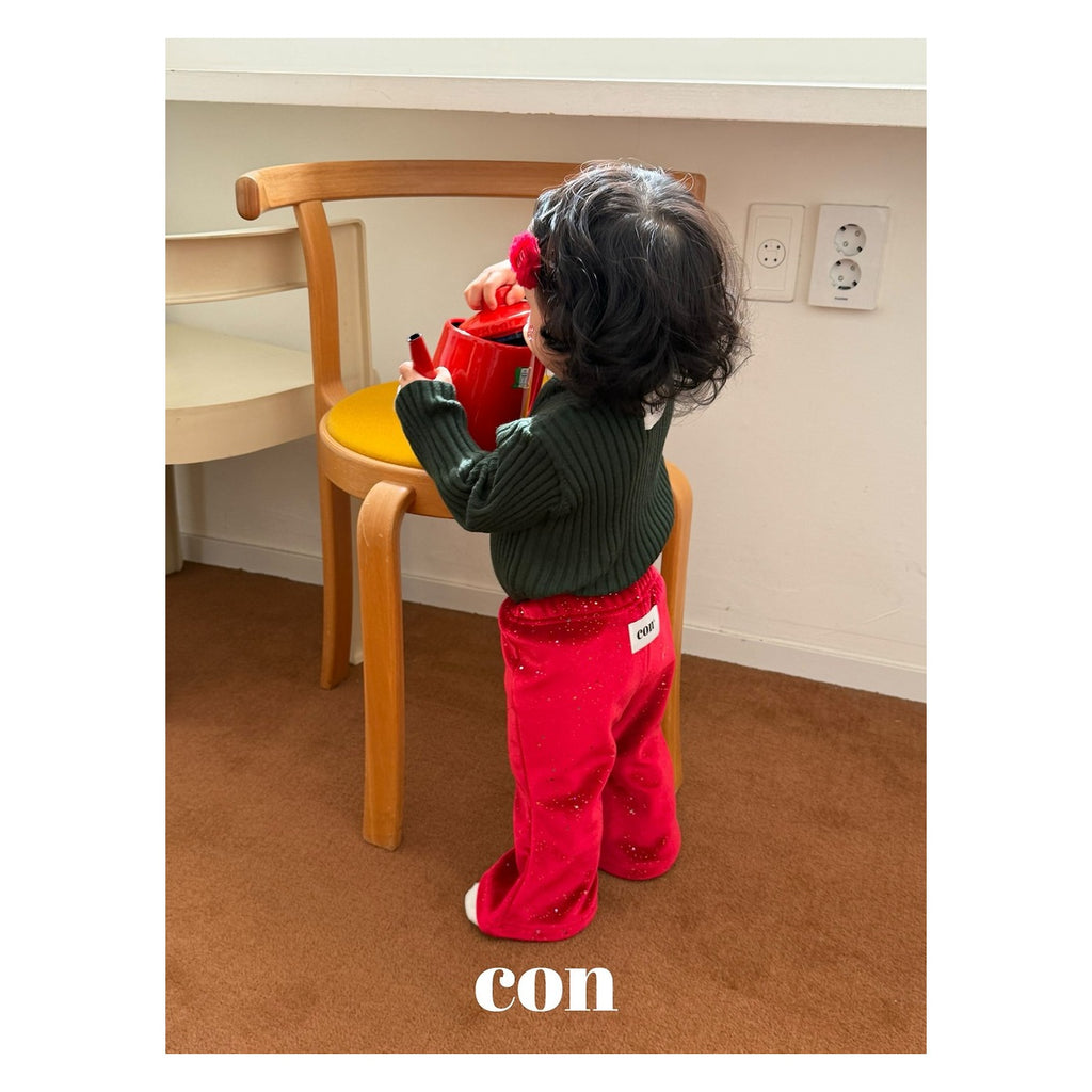 CON オーロラ起毛パンツ FREE 66-77cm