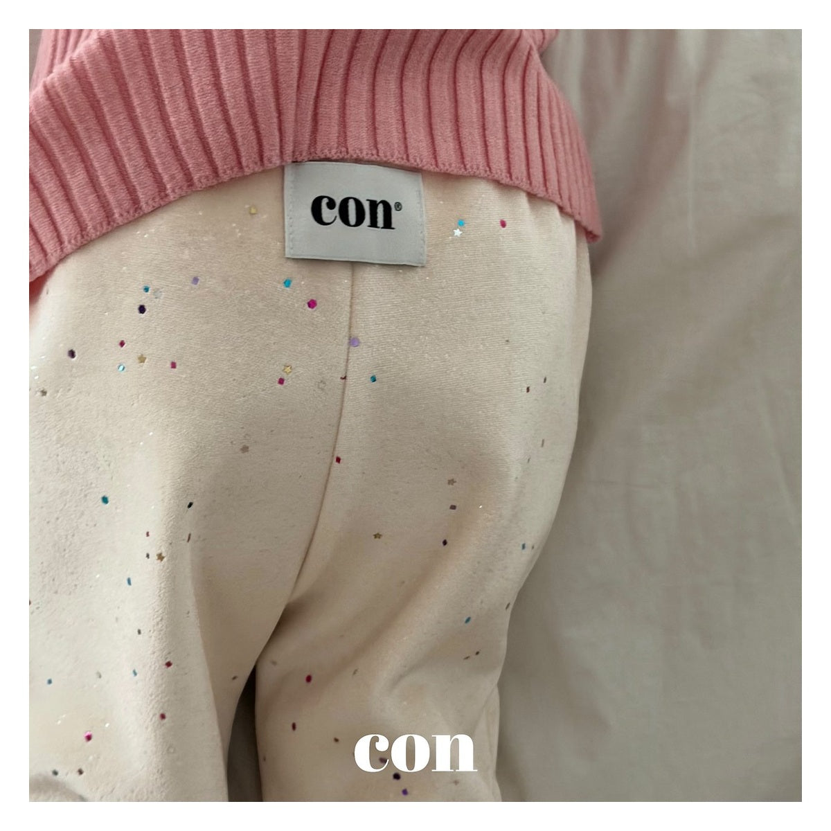 CON オーロラ起毛パンツ FREE 66-77cm