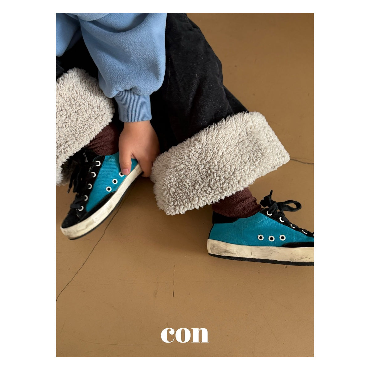 CON コンタルタンロールアップデニムパンツ FREE 66-77cm