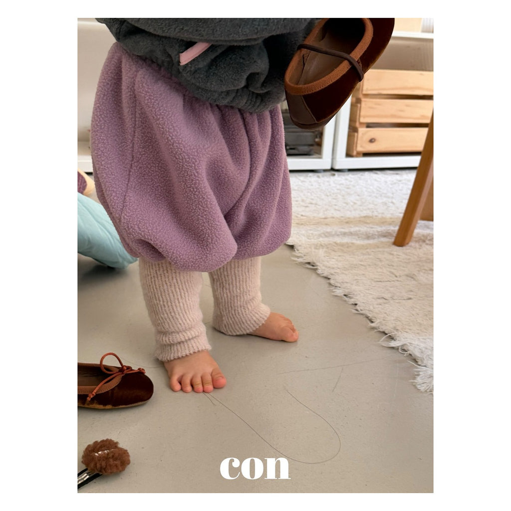 CON ボンボンリブパンツ FREE 66-77cm