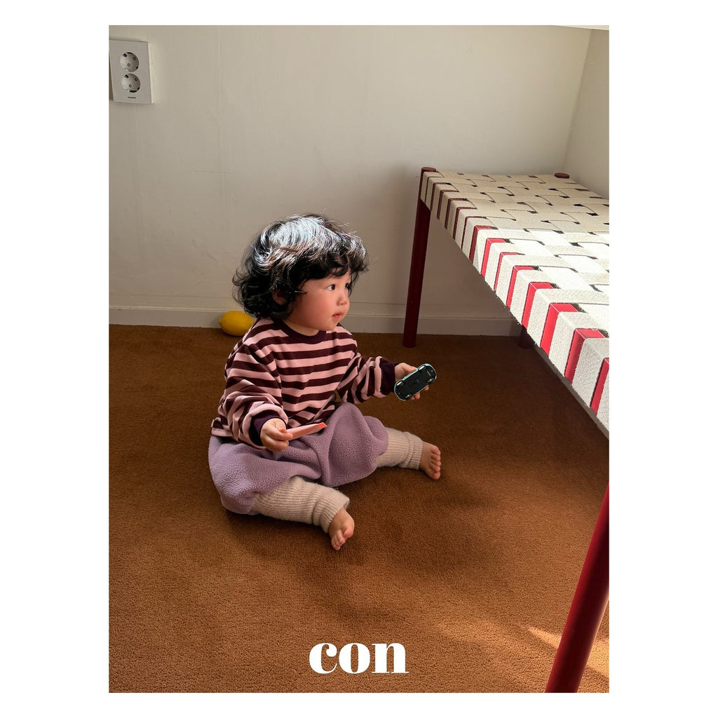 CON ボンボンリブパンツ FREE 66-77cm