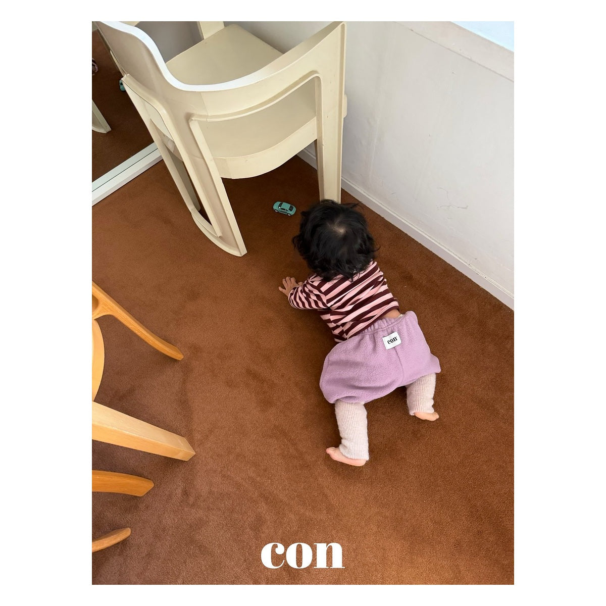 CON ボンボンリブパンツ FREE 66-77cm