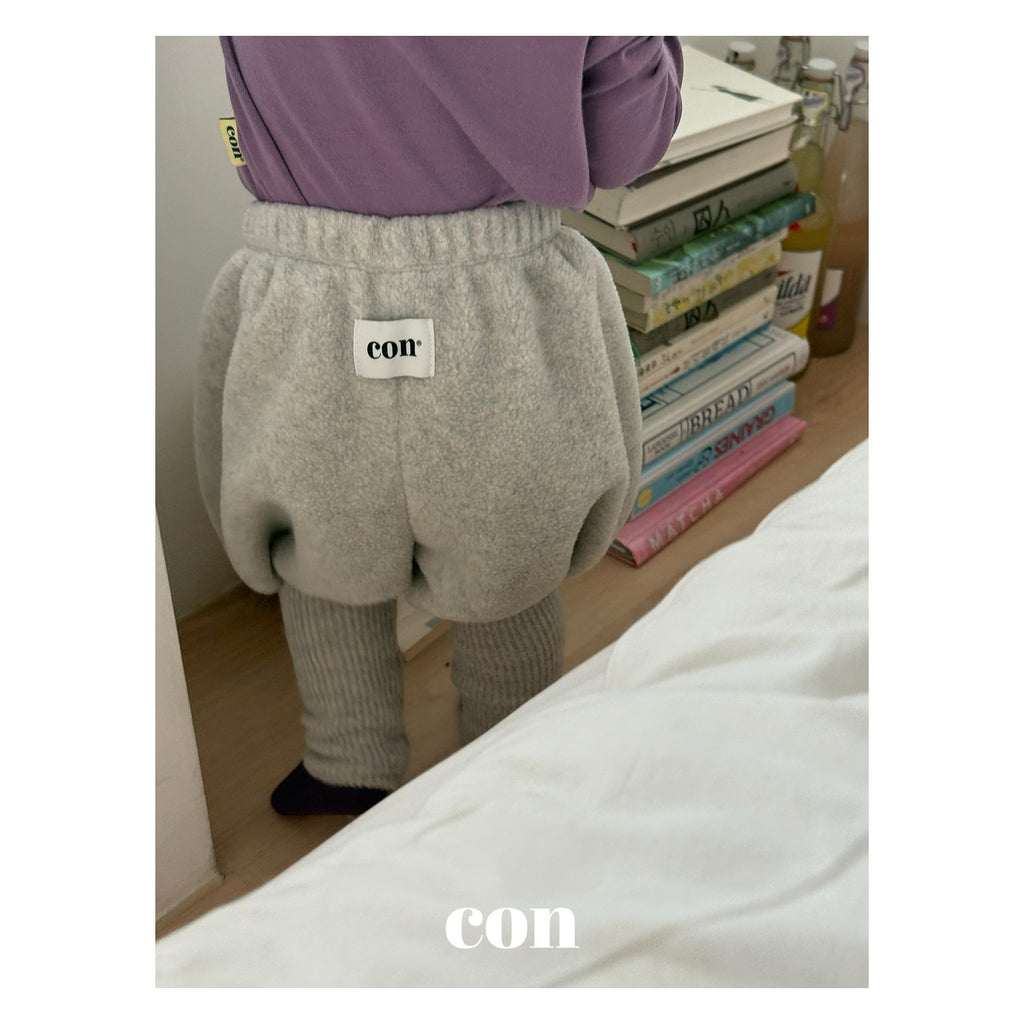 CON ボンボンリブパンツ FREE 66-77cm