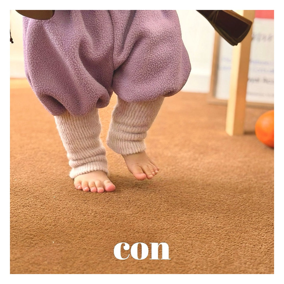 CON ボンボンリブパンツ FREE 66-77cm