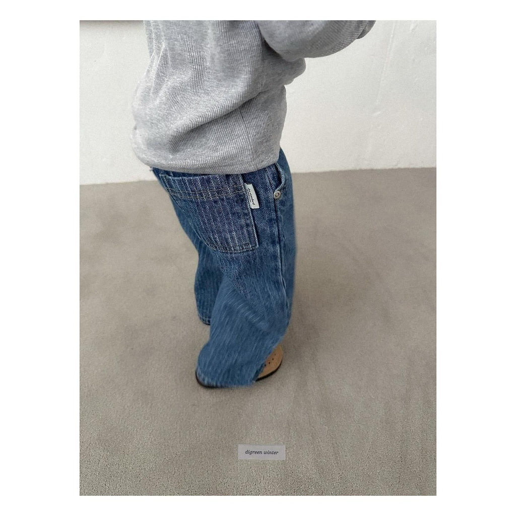 digreen キルティングデニムパンツ