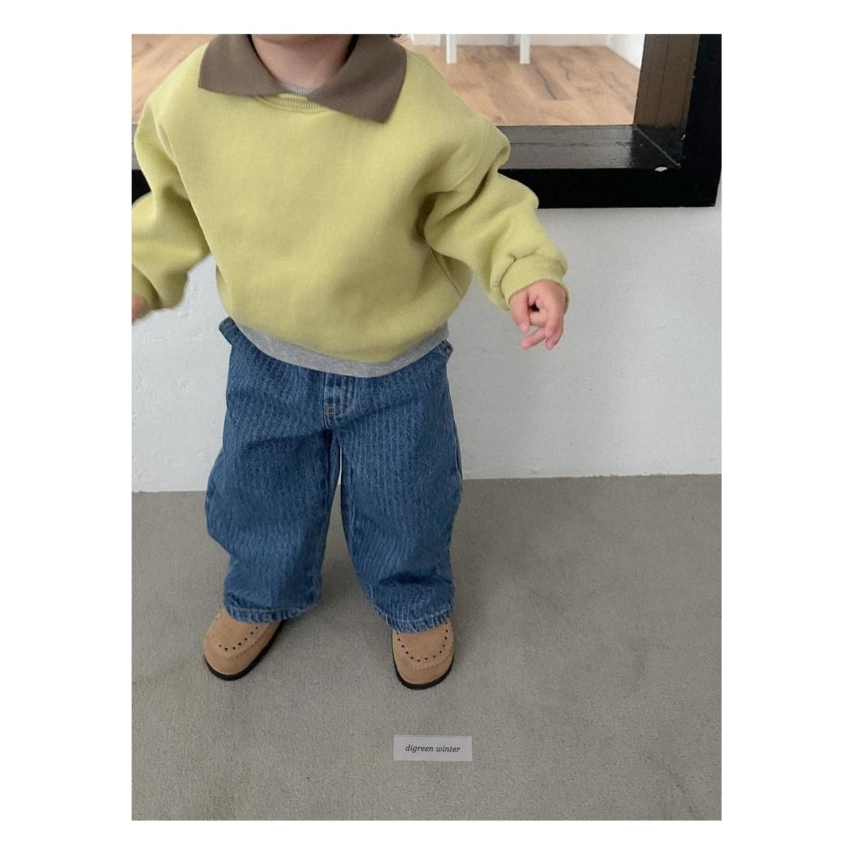 digreen キルティングデニムパンツ