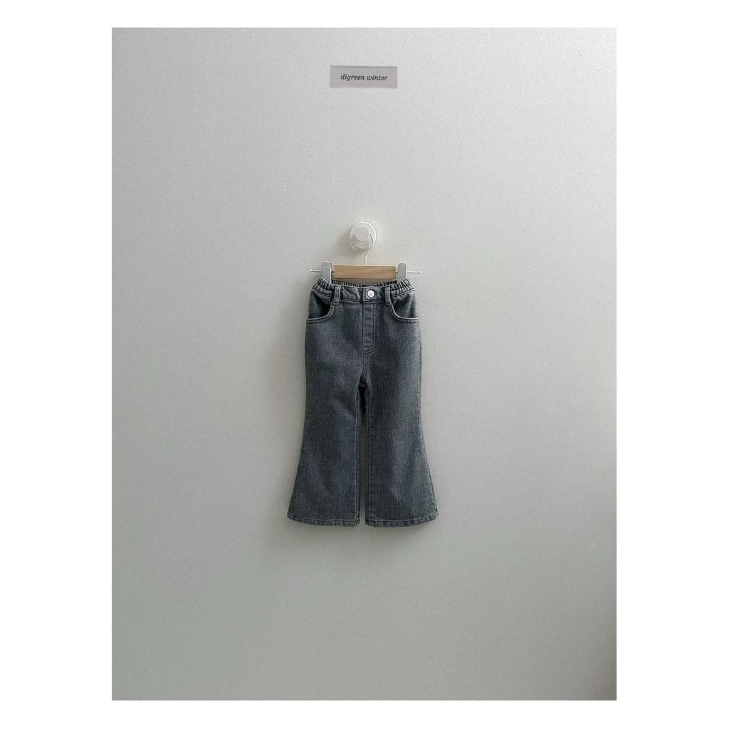 digreen シュニールブーツカットデニムパンツ
