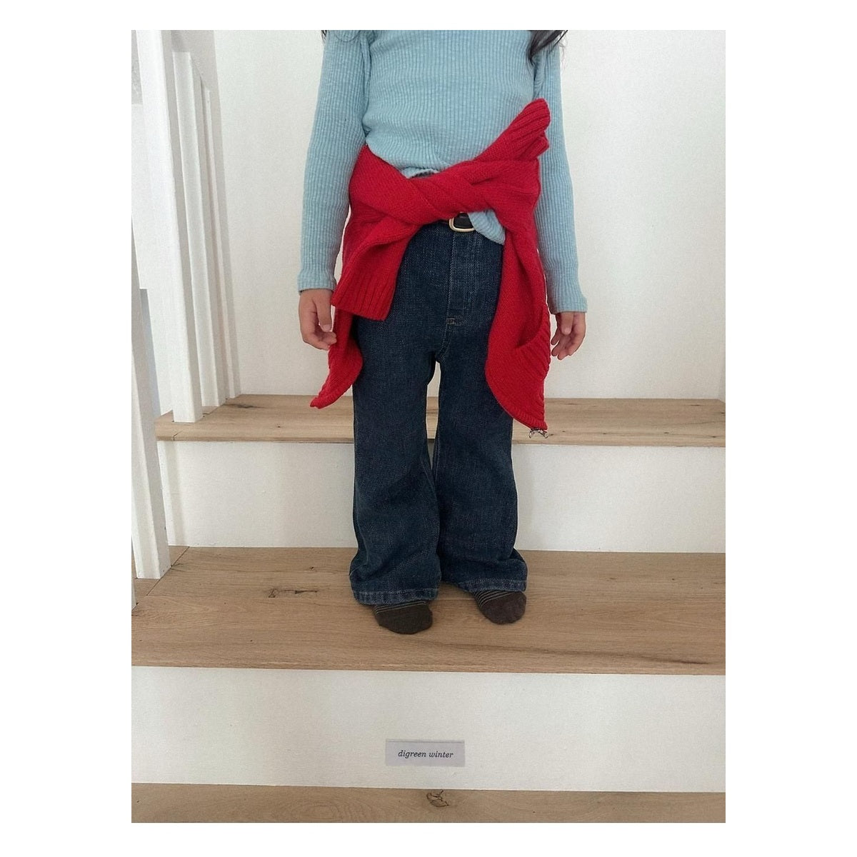 digreen シュニールブーツカットデニムパンツ