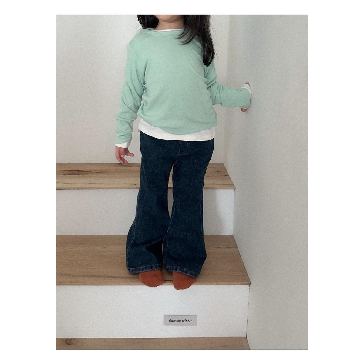 digreen シュニールブーツカットデニムパンツ