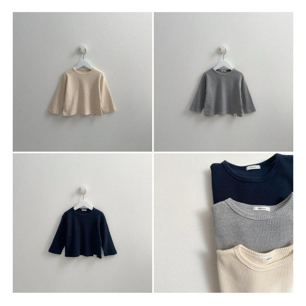 digreen ラペワッフルTシャツ