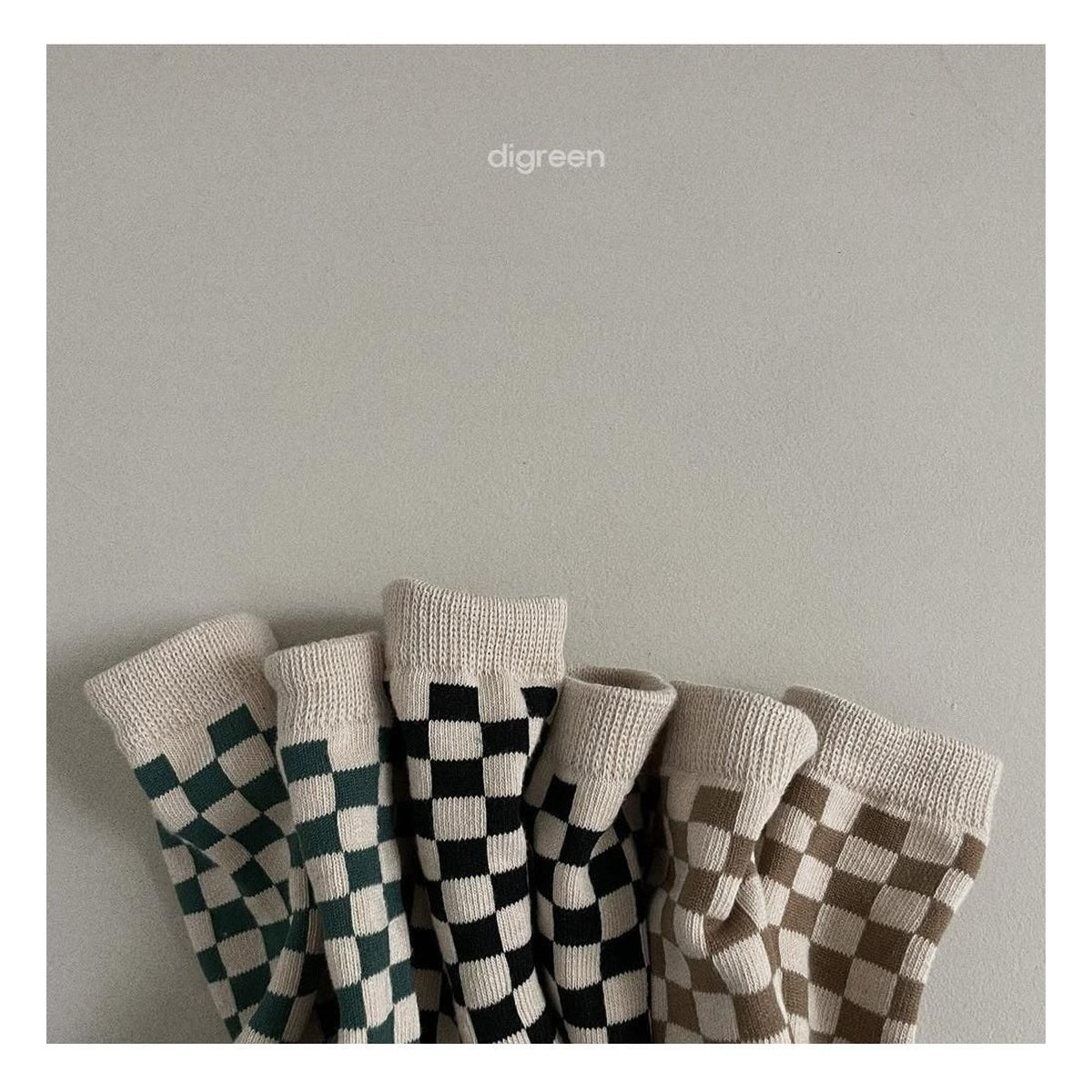 digreen チェッカーボードソックスセット