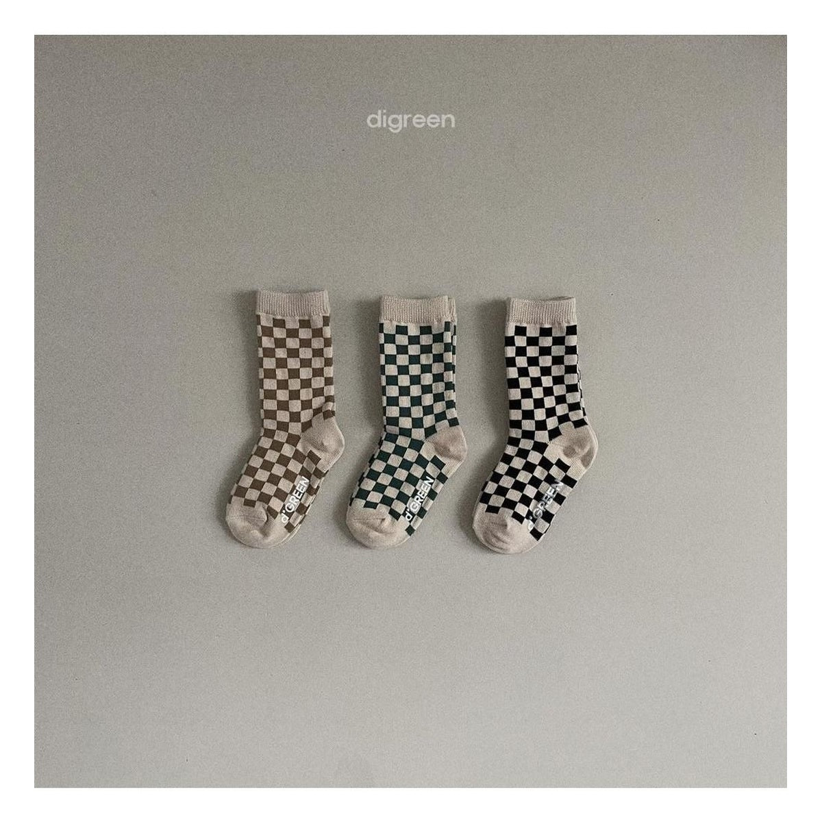 digreen チェッカーボードソックスセット