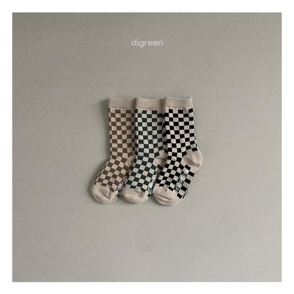 digreen チェッカーボードソックスセット
