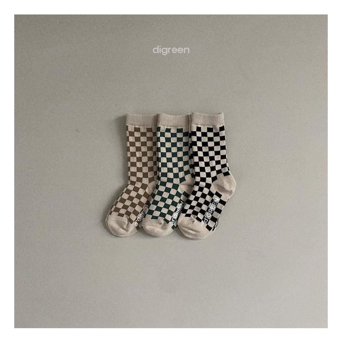 digreen チェッカーボードソックスセット