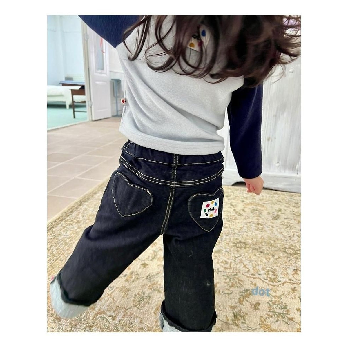 dot. ロールアップデニムパンツ