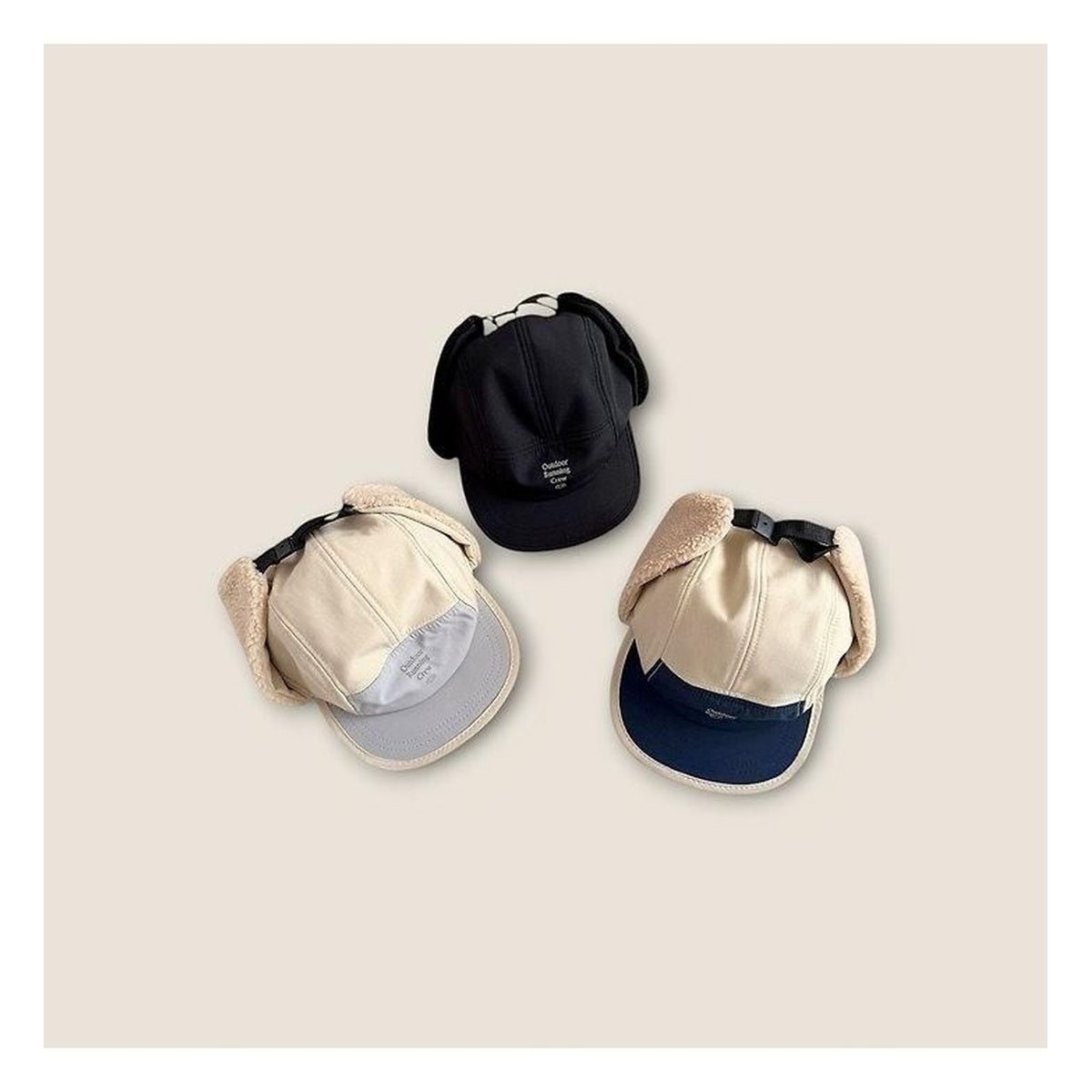 DUDIE 耳当て帽子 FREE(48-52cm)