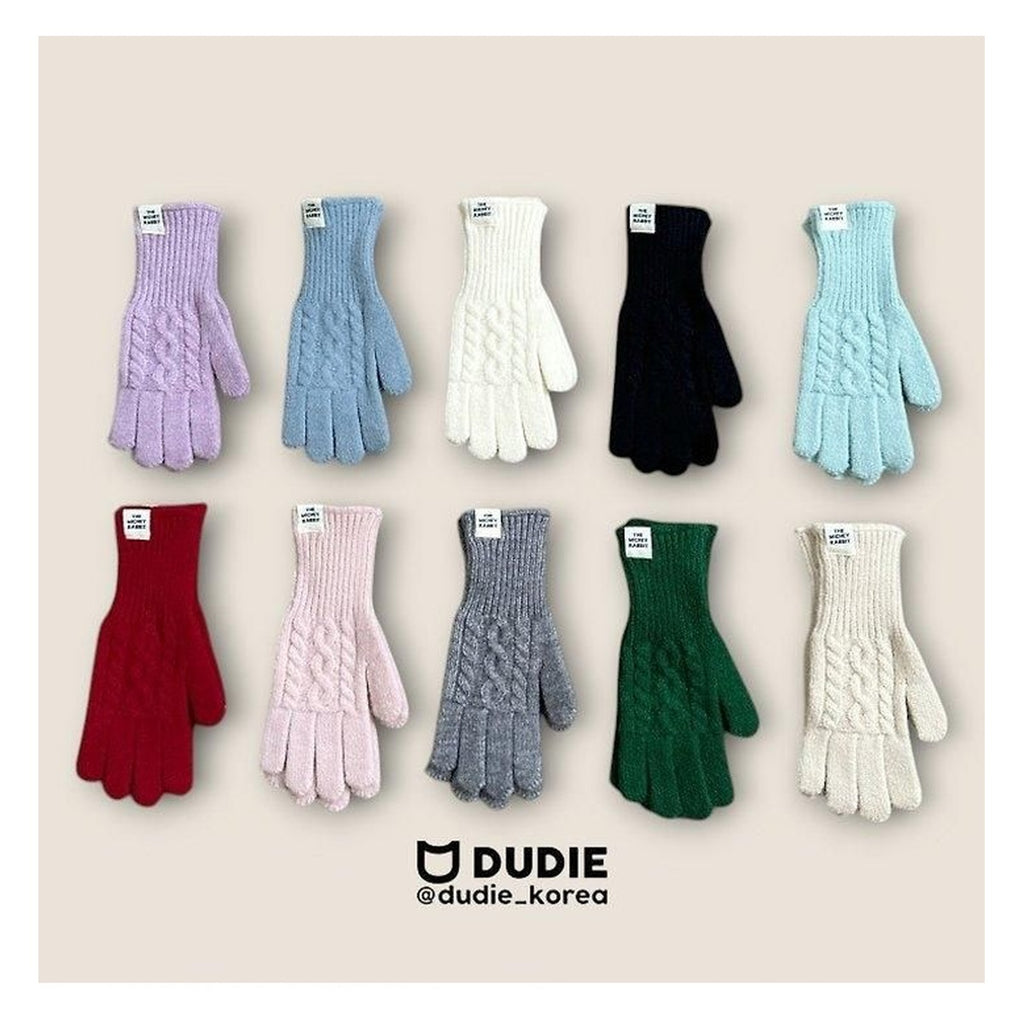 DUDIE トゥイートニット手袋 FREE