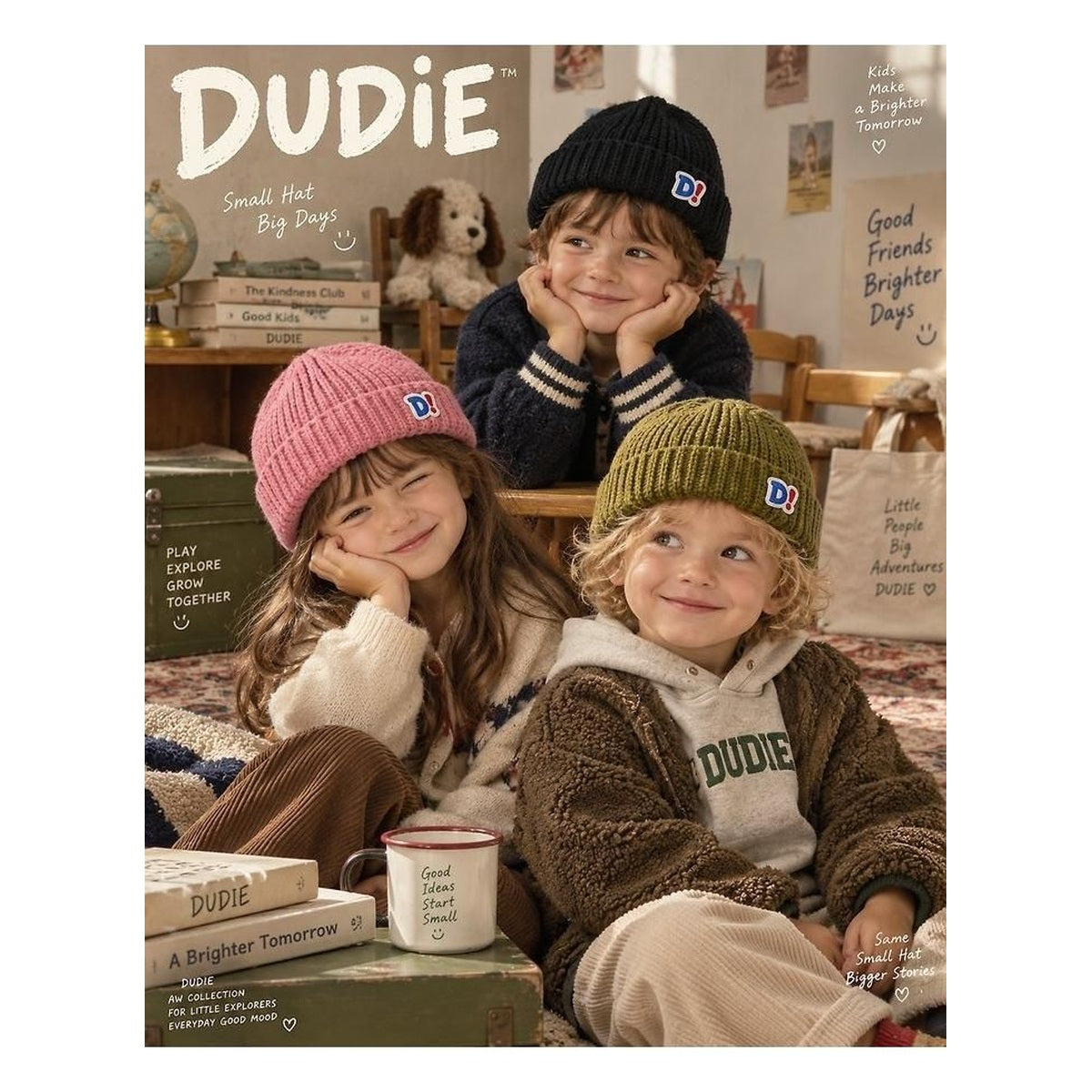 DUDIE ショートビーニー FREE