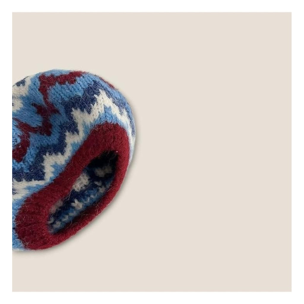 DUDIE ジャカードニットベレー帽 FREE(50-54cm)