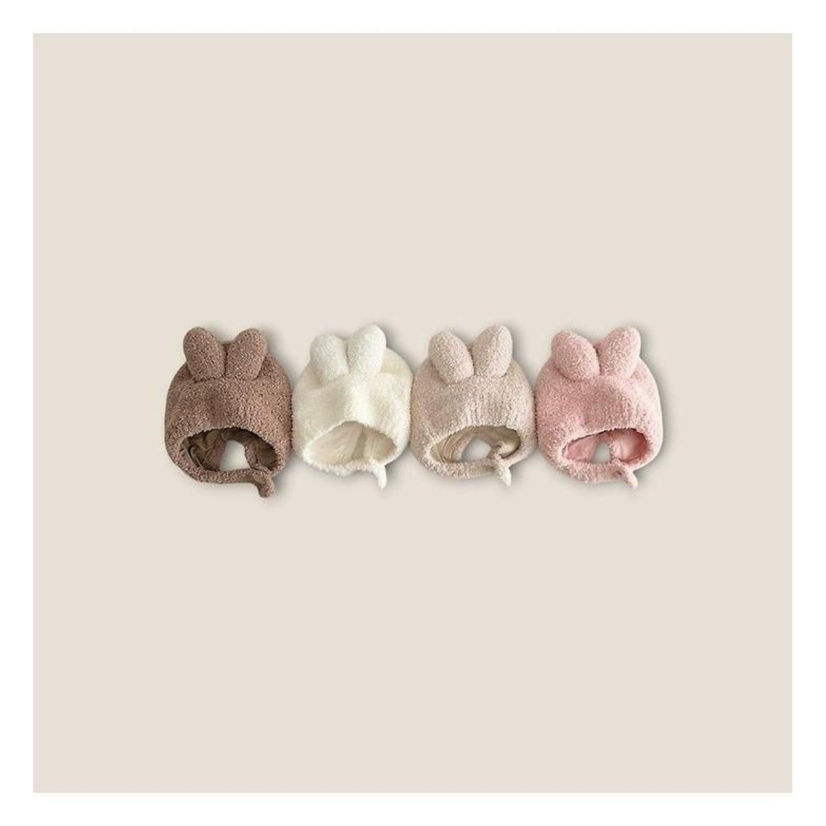 DUDIE 耳当てニット帽子 FREE(44-48cm)