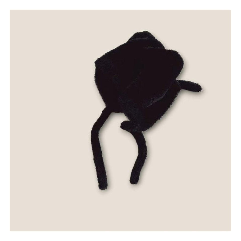 DUDIE しっぽ付きニット帽子 FREE(46-50cm)
