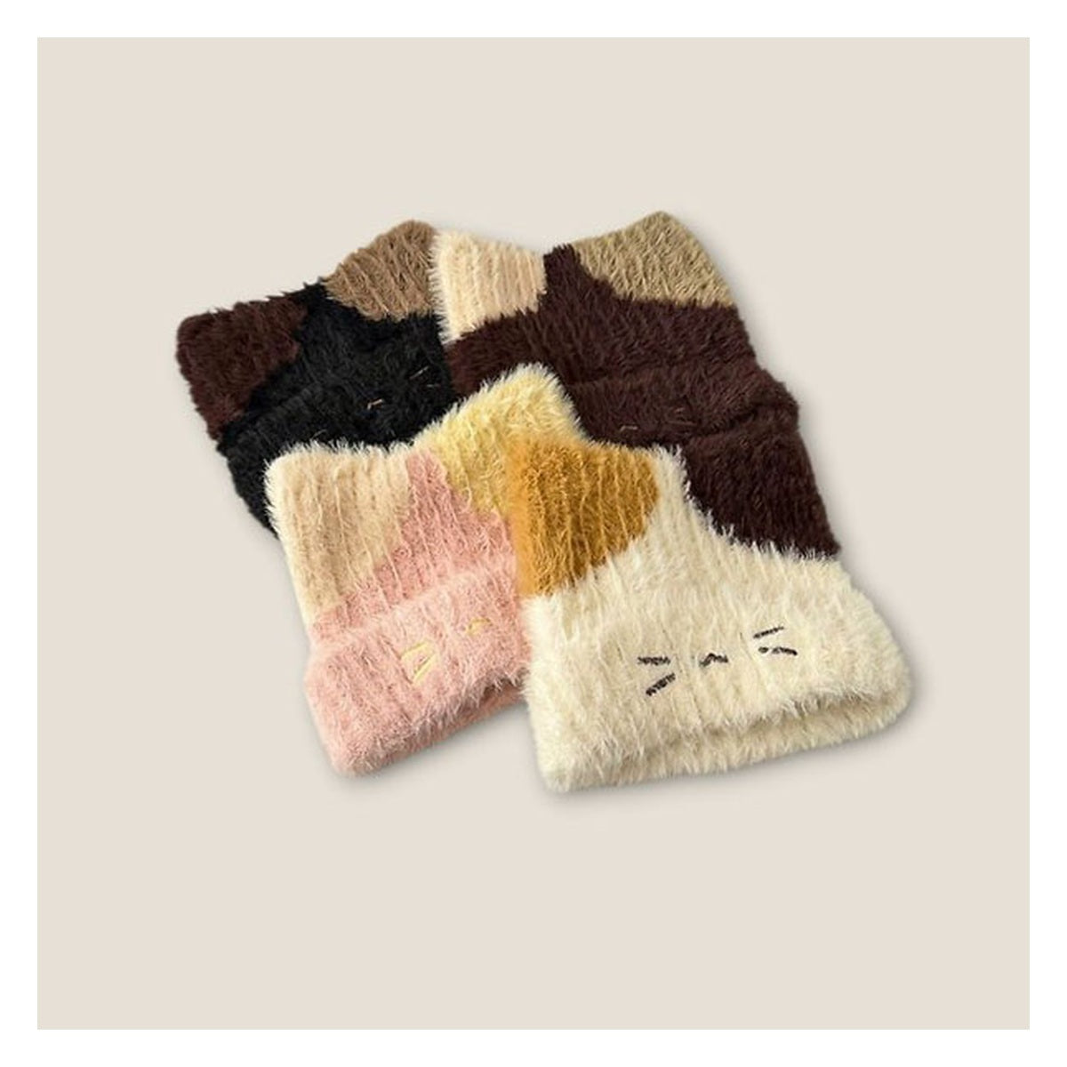DUDIE ねこビーニー FREE(50-54cm)