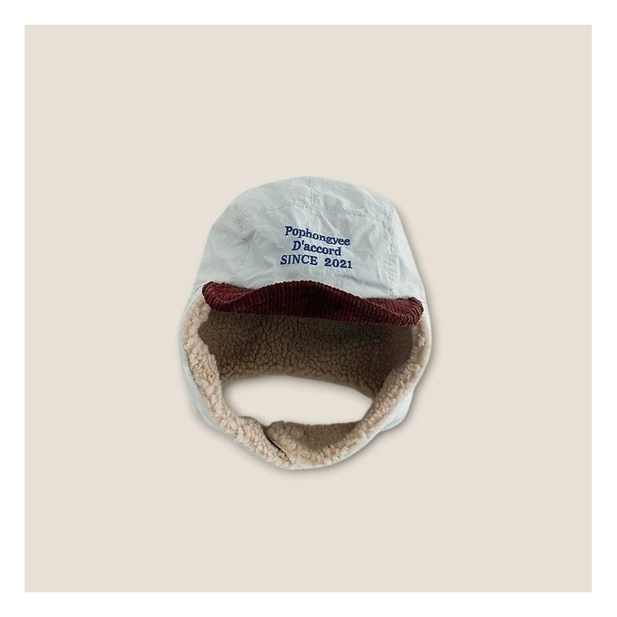 DUDIE ポンポン耳当て帽子 FREE(48-52cm)