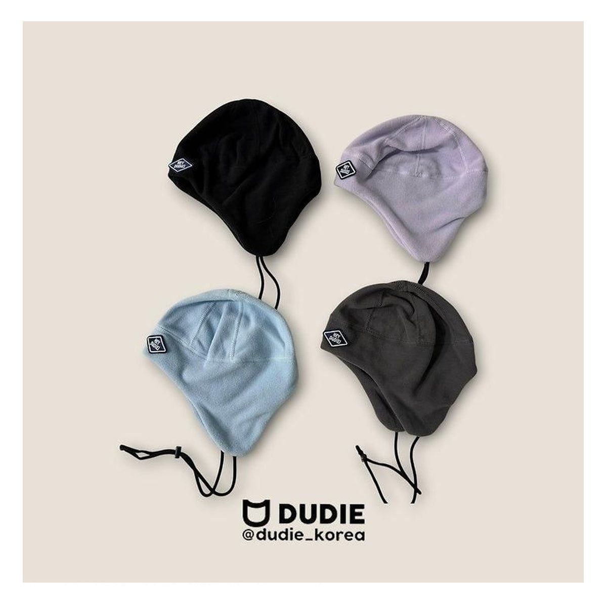 DUDIE 耳当てビーニー FREE(52-56cm)