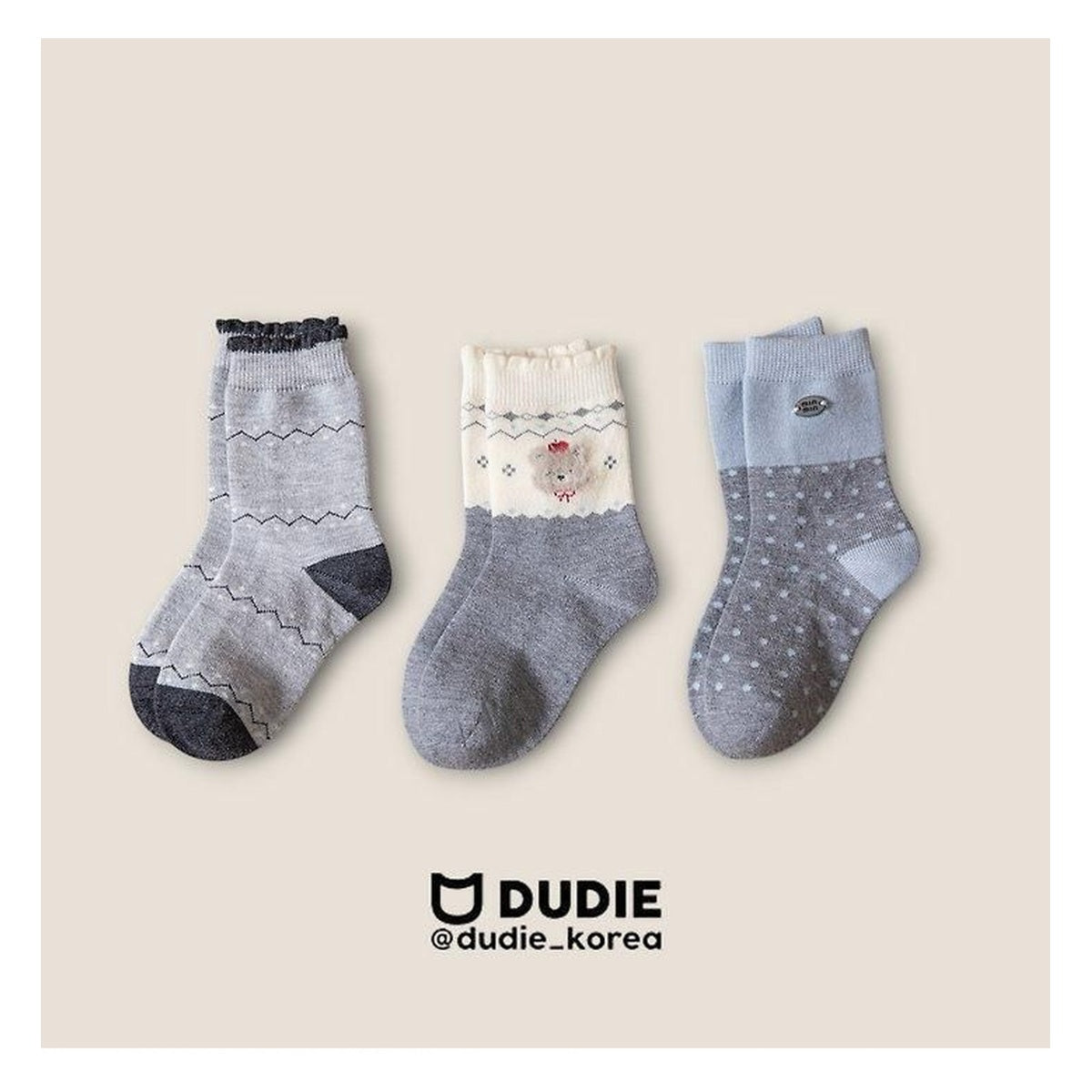 DUDIE ベア柄3点セット