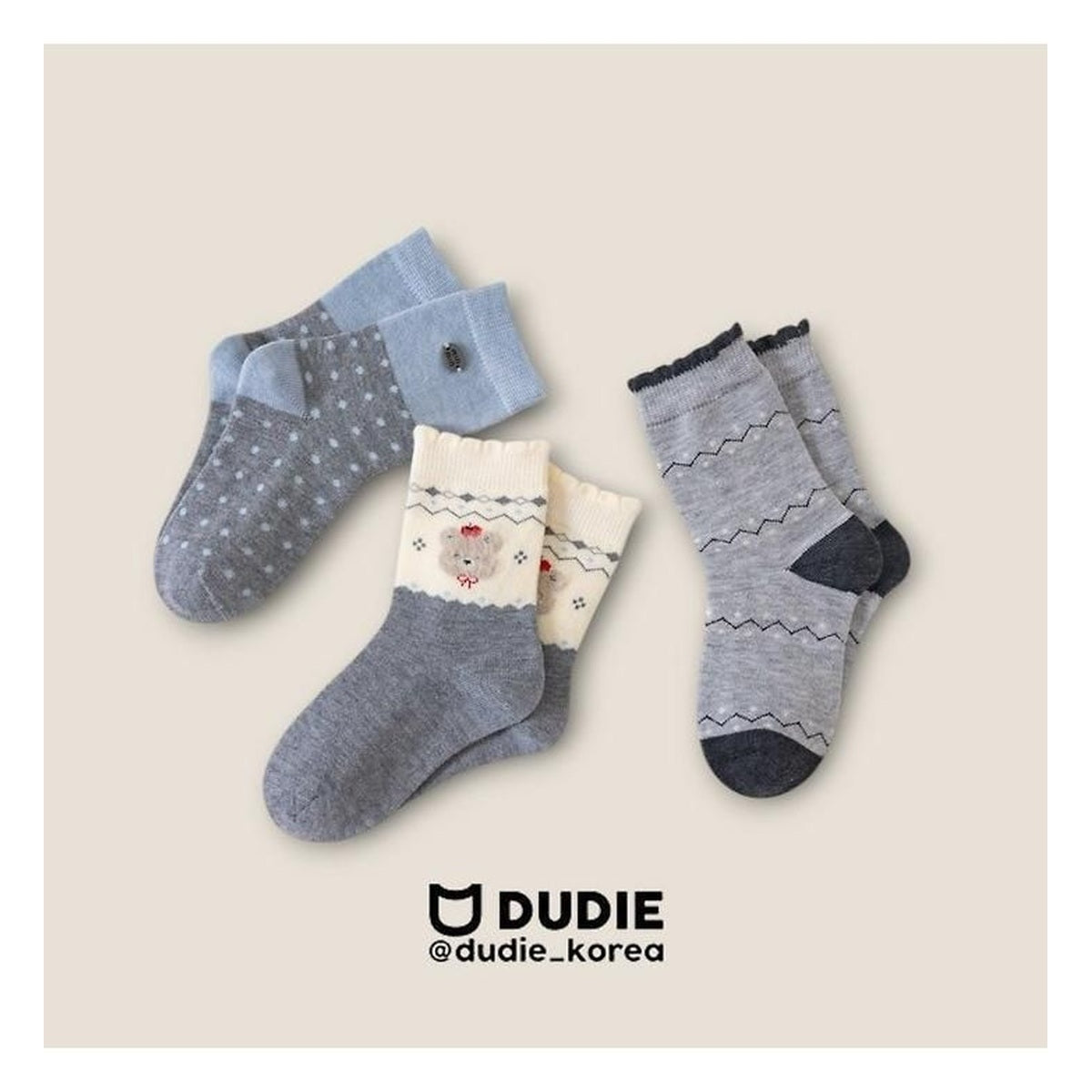DUDIE ベア柄3点セット