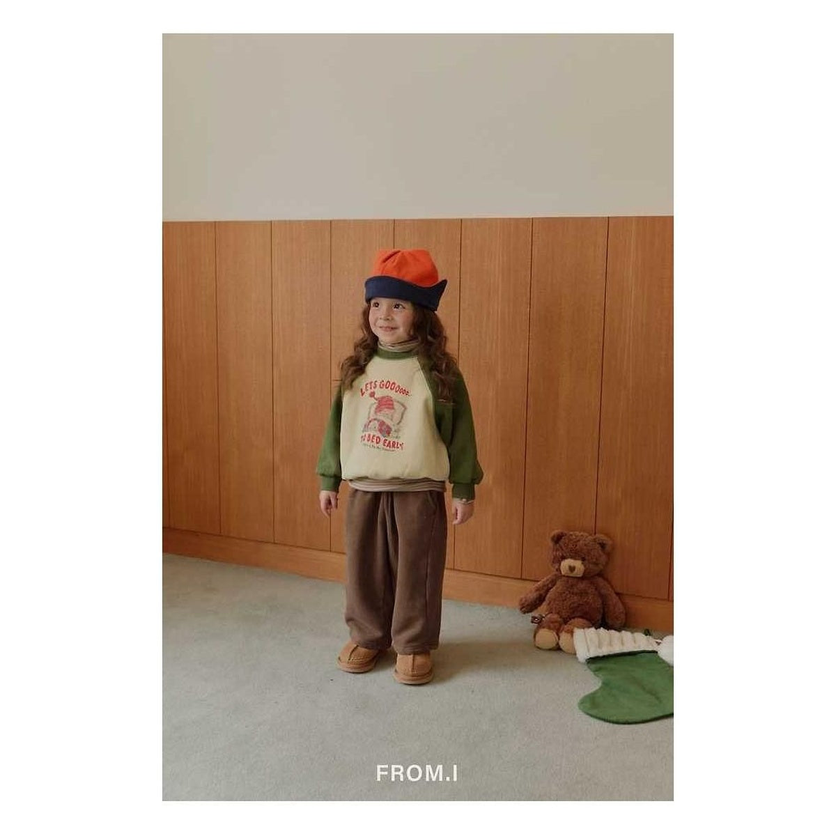FROM I カーブ裏起毛パンツ
