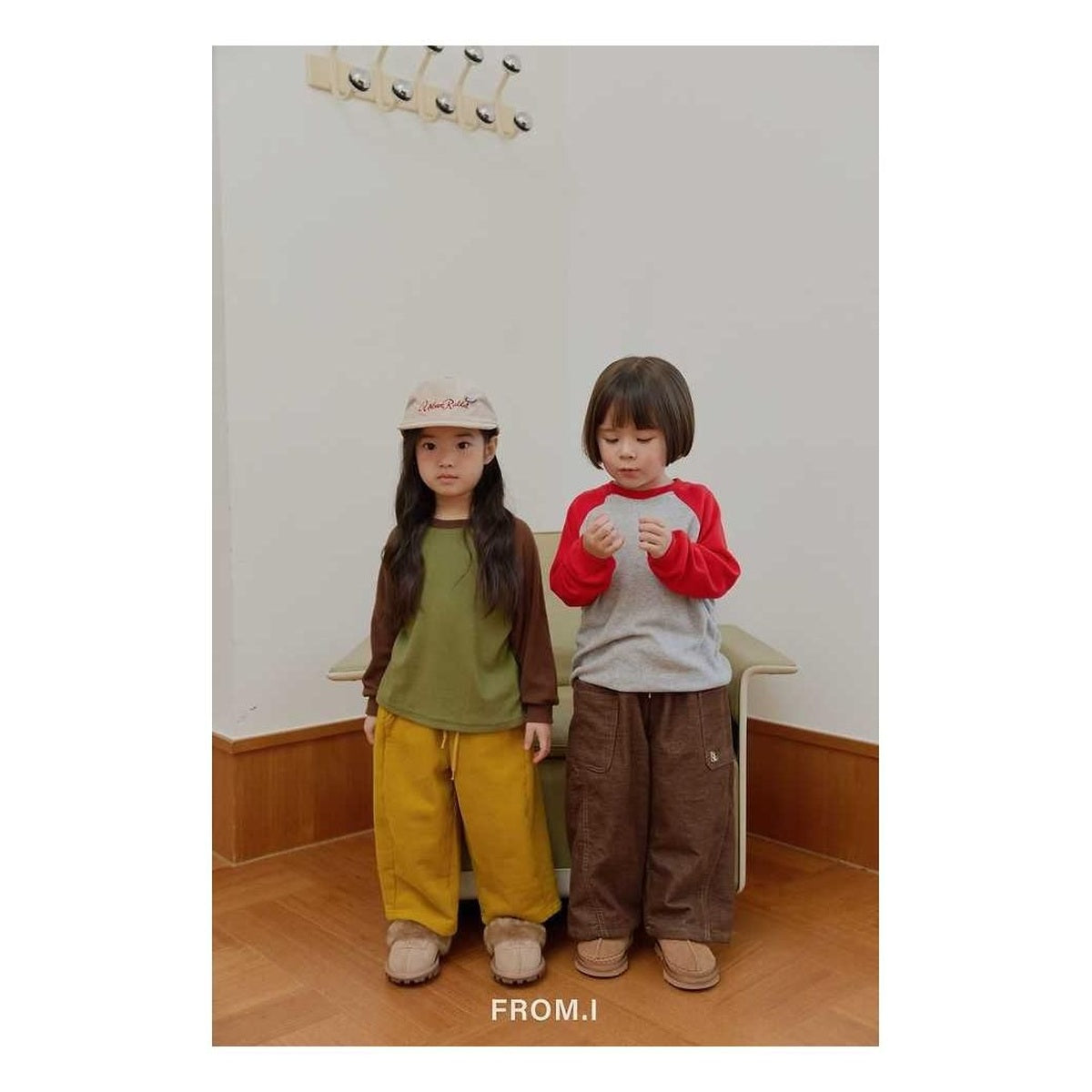 FROM I カーブ裏起毛パンツ