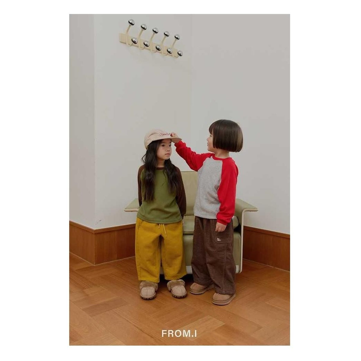 FROM I カーブ裏起毛パンツ