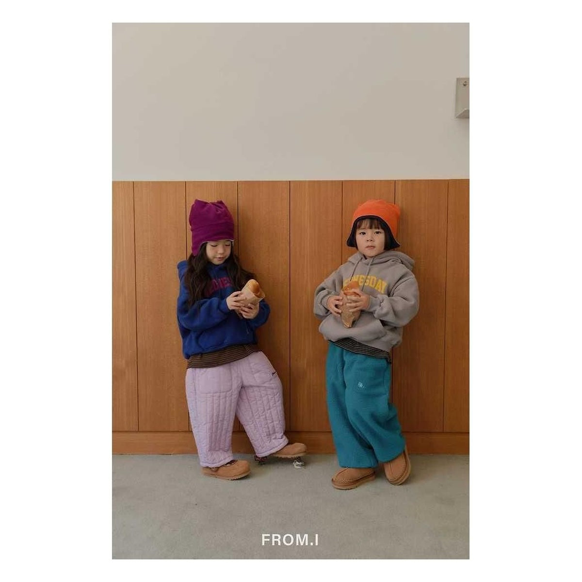 FROM I パステルキルティングパンツ
