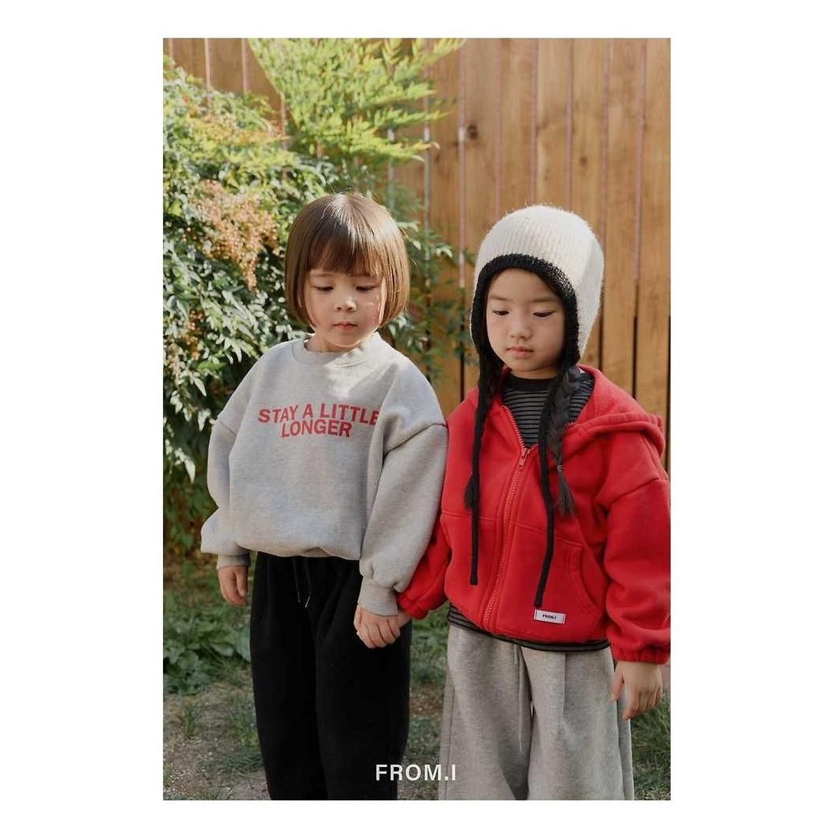 FROM I フード集ジップアップパーカー