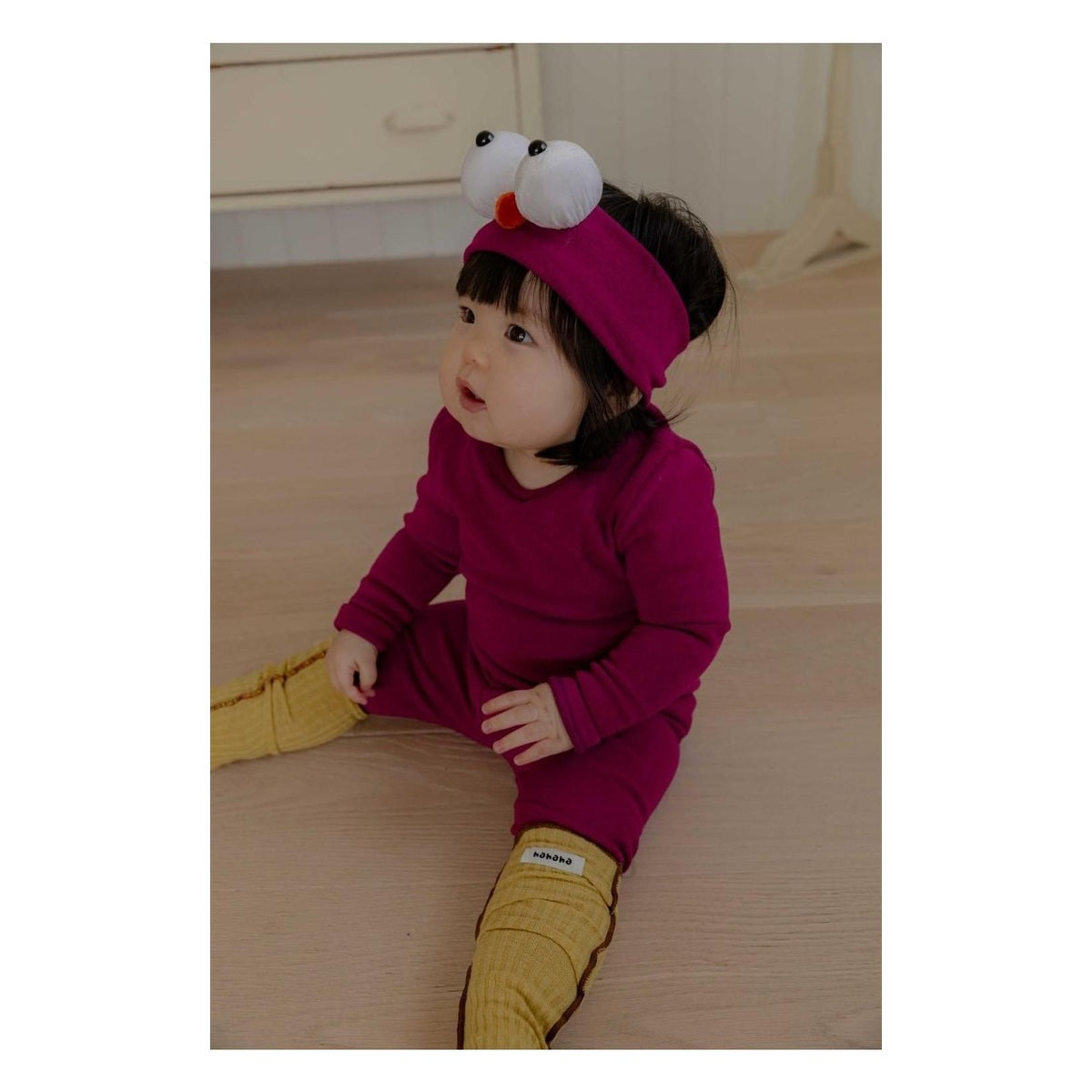 HAHAHA ピーチ無地Tシャツ