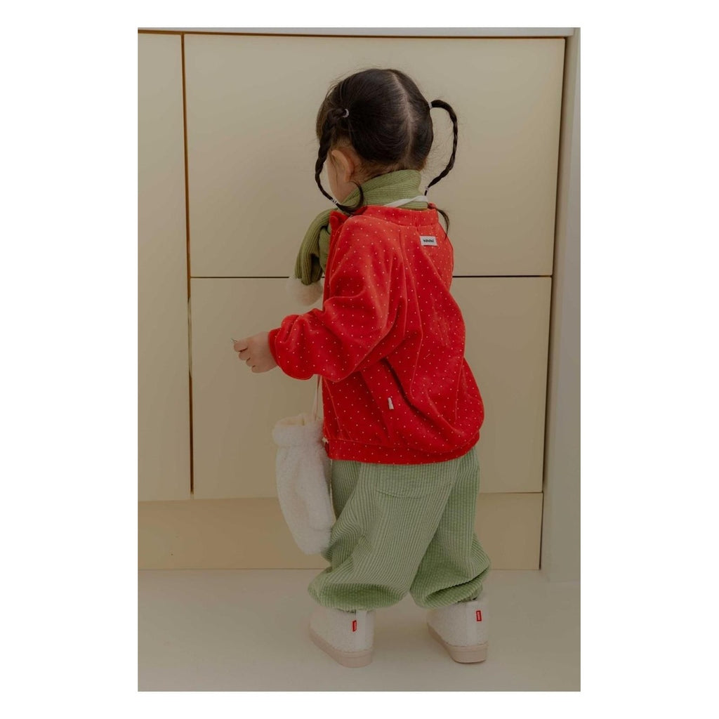 HAHAHA ドット ベルベット カーディガン