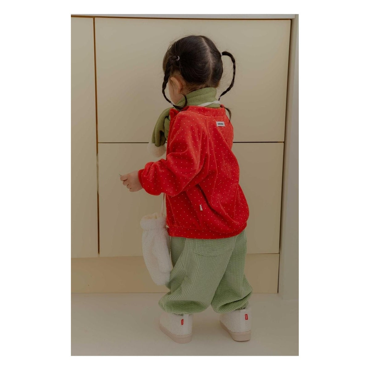 HAHAHA ドット ベルベット カーディガン