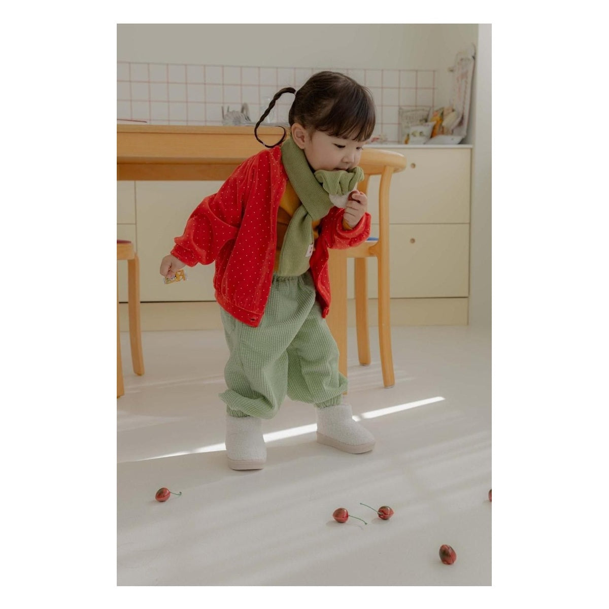 HAHAHA ドット ベルベット カーディガン