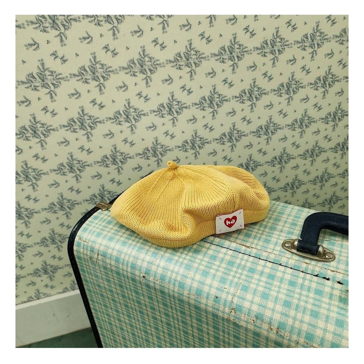 HAHAHA ニット ベレー帽 FREE