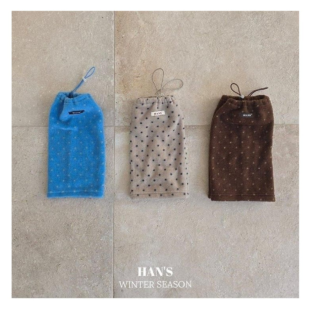 Hans ドット柄レッグウォーマー FREE
