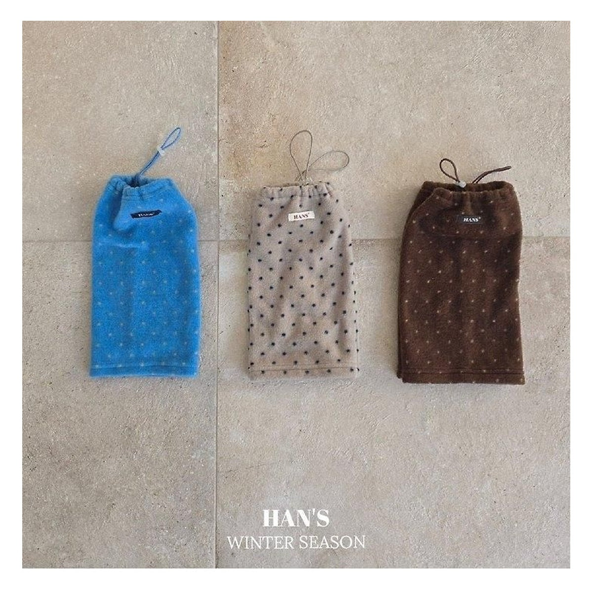 Hans ドット柄レッグウォーマー FREE