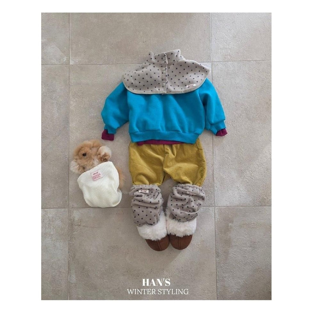 Hans ドット柄レッグウォーマー FREE