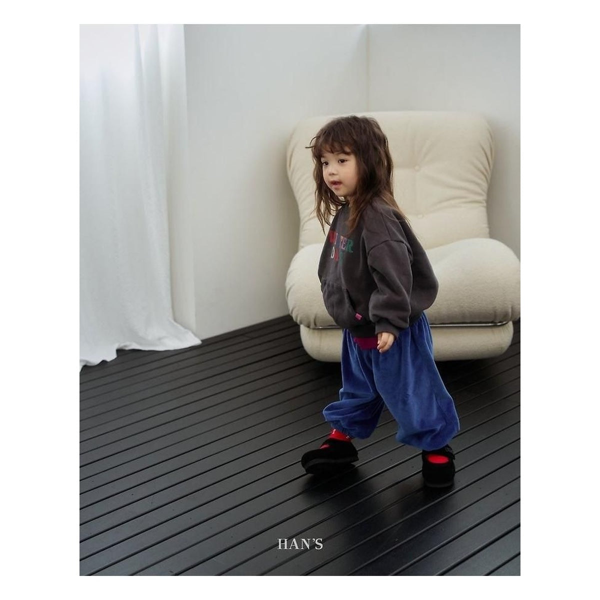 Hans トッポッ ベロアパンツ